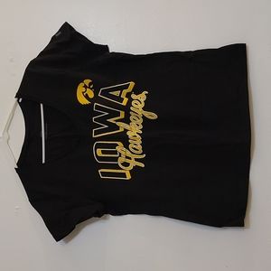 Women's Russell Iowa Hawkeyes Short Sleeve V-Neck Tee (Large)